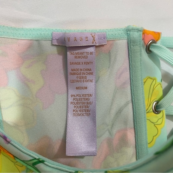 Savage Fenty Free Spirit Floral Cupless Corset Size M - Picture 4 of 10